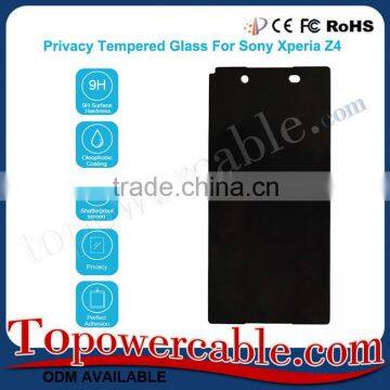 Privacy Anti Spy Shield Tempered Glass Protector For Sony Z4