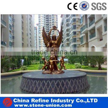 angel bronze fountain for garden decoration