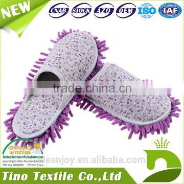 Clean Felt Shoes Cheap Price Bathroom Chenille Cleaning Mop Slipper