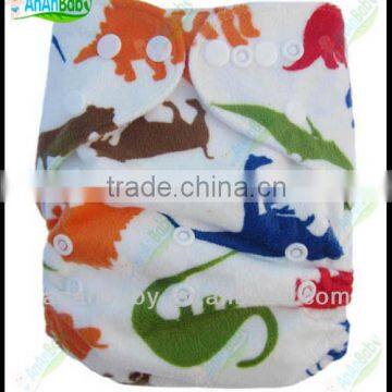 Latest style breathable baby cloth nappies with minky prints