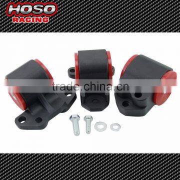 Hoso Racing Aluminum Motor Mount Kit 3 bolt left Mount For Honda CIVIC 92-95 DC2 EG INTEGRA 94-01 Motor Swap Mounts Kit