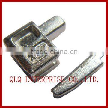 Metal Zinc Pin badge Box for Open end Nylon Zippers