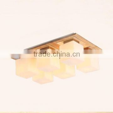 wood ceiling light E27 6 pcs light