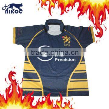 High tech custom sublimated sportswear,custom rugby jersey shirts