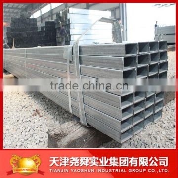 China Manufacturer Yaoshun RHS 25x50mm Galvanized Steel Pipes