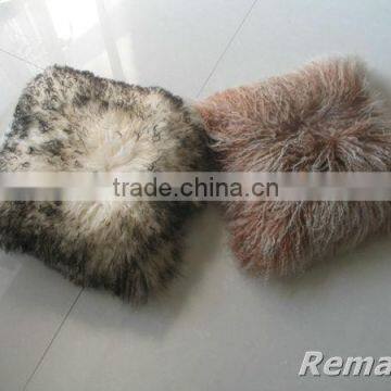 Luxury Home Decoration Mongolian Fur Pillow