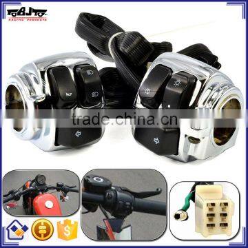 BJ-SW-005 Chinese Manufacture Chrome Aluminum Motorcycle Handlebar Switch for Harley