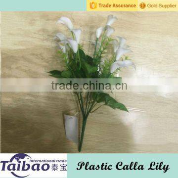 Window sill decoration wholesale plastic white calla lily flower