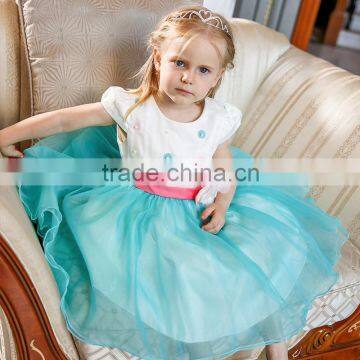 Fashion Hot Design Beautiful Green Baby Dress photo-4