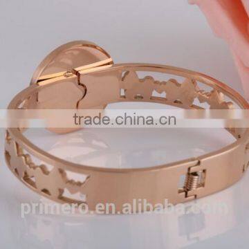 New Fashion Lucky Horse Female Bangle Rose Gold Bracelet For Women photo-6
