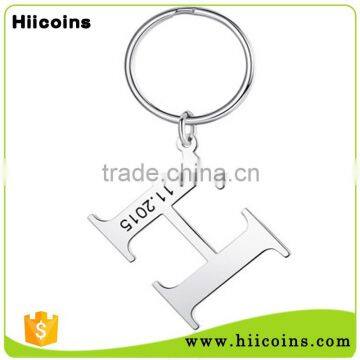 Promotion Factory Wholesale Custom Letter H Keychain photo-3