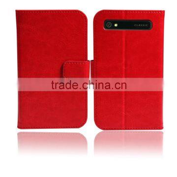 PU wallet case for Blackberry Q20 with credit card slot