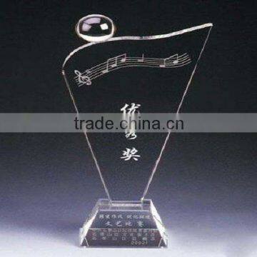 Customized acrylic imitation crystal dancing trophies