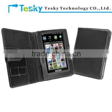 black book style synthetic pu leather cover case for archos arvona 7e G2 Dual touch tablet 7 inch