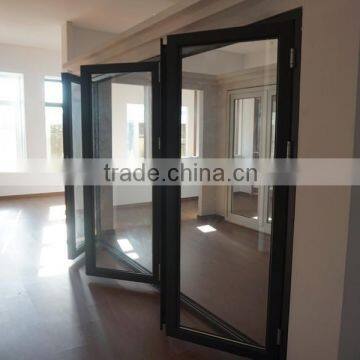 heavy Grey laminated glass window and door for show room
