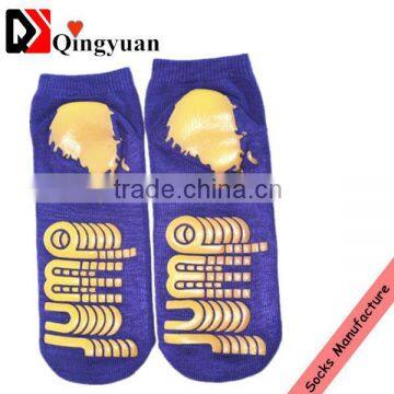 wholesale cotton custom non slip trampoline socks