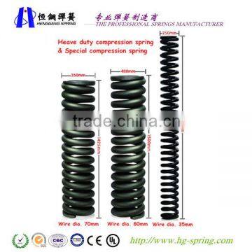 Heavy duty compression spring ,hot coiling springs, big springs, large compression springs