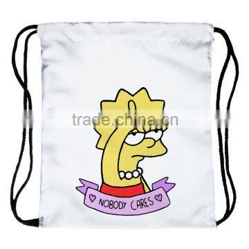 Taobao Hot Sale Custom 3D Print Wholesale Drawstring Backpack