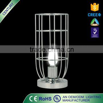 UL CE E14 5W Chrome metal bedside table light