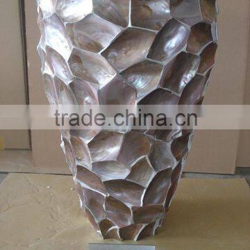 amber seashell vase/planter 2016 carve elegant vase dia 51x80cm