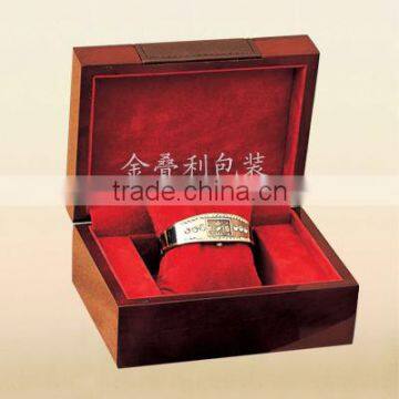 Wooden watch box,insert velvet watch box,singal wooden watch boxes