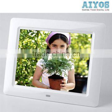 Video/Music/Photo Loop Play Digital Photo Frame 8 inch Lcd Display