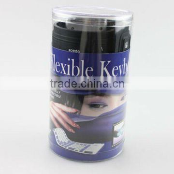 New Waterproof Flexible Keyboard Clear Cylinder