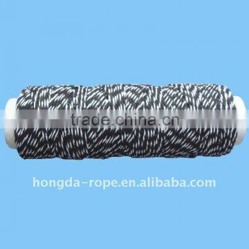 10s twisted cotton rope white & black color