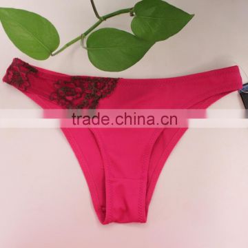 Low cut women sexy bikini cotton underwear manufacturer in China