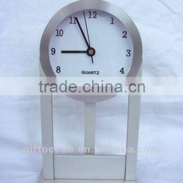 aluminum art metal desk clock,metal art crafts table clock