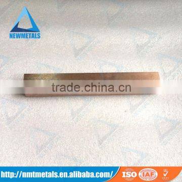 Professional manufacturer for tungsten copper alloy High quality Tungsten Copper alloy strip/ block/plate /disc/bars