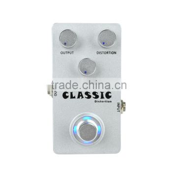 Guitar Pedal Effect Classic Distortion Steel Guitar Effects Pedal Wholesale OEM Sliver 9V