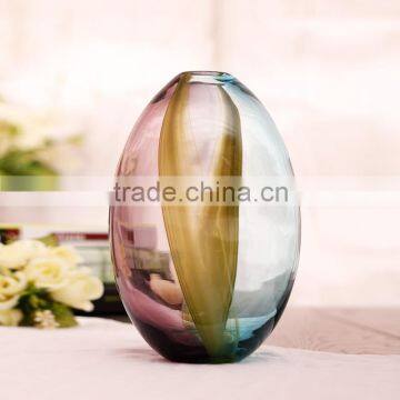 Handmade High Quality Home Decoration Colored Glass Vases photo-2