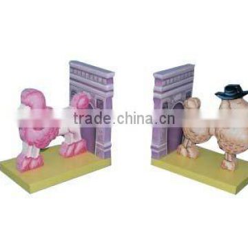 Kids Wooden Poodle Design Decorative Bookends