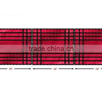 Cold Crack Heavy Duty 3 Pc Lumber Tarps ( 8 Ft Drop ) RED