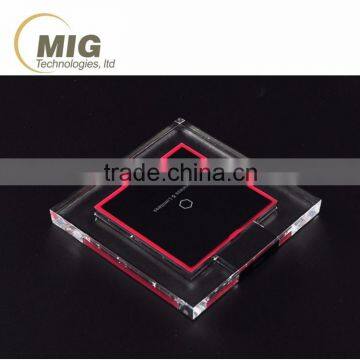 2016 NEW Square Transparent Wireless Charger DC5V for Sony Xperia z4 Charger for Sony z4 photo-3