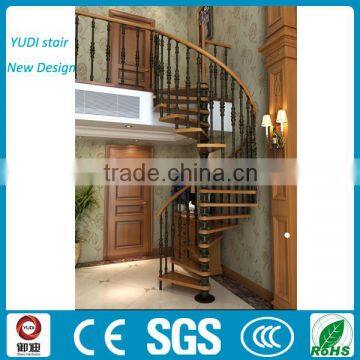 decorative wrought iron stair handrail for building project