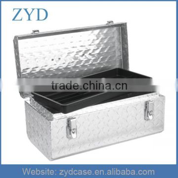 Diamond Plate Tool Case Water-Resistant Aluminium Metal Instrument Case ZYD-HZMsc010