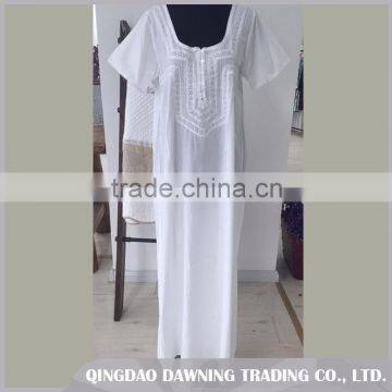 China Suppliers Class A Cotton Night Dress Nightgown Robe Sets