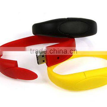 custom your logo silicone usb bracelet 2015