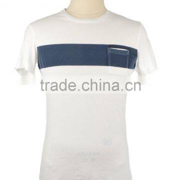 100% cotton softextile short sleeve white men t-shirt