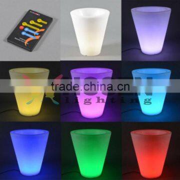 factory for sale led light flower pot for Christmas decoration led Small round flowerpot