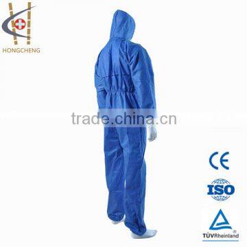 PP Nonwoven Long Sleeve Work Coverall for industry