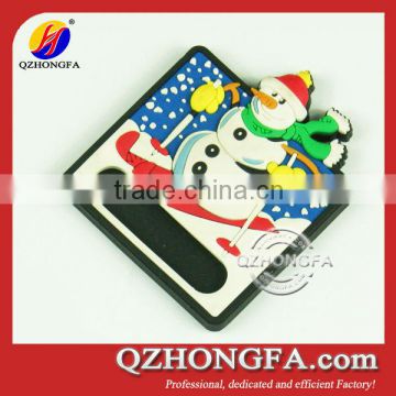 2015 Christmas Recycling Snowman Soft Rubber Magnet