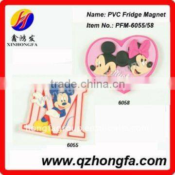 Personalized 3D Cartoon Mickey Mouse Soft PVC Fridge Magnet