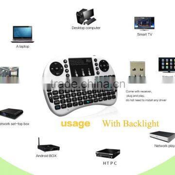 2.4ghz Wireless i8 Mini Gaming Keyboard for TV Box, Tablet pc , Laptop ,