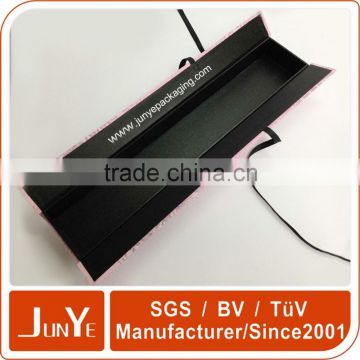 Full black color OEM factory sale hair extension packaging box wholesale