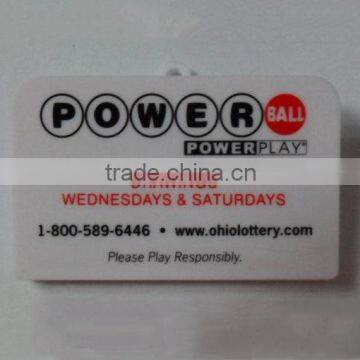 Plastic magnetic clip, Plastic power clip, Promotional magnetic power clip, PTMC011