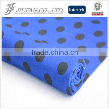 Jiufan textile printed knitting fabric for dress