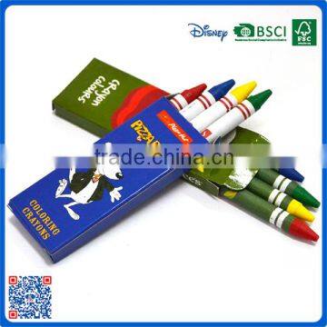 2016 Manufacturers wholesale 4 colors 3.5 inch crayons into box customized Logo printed crayons